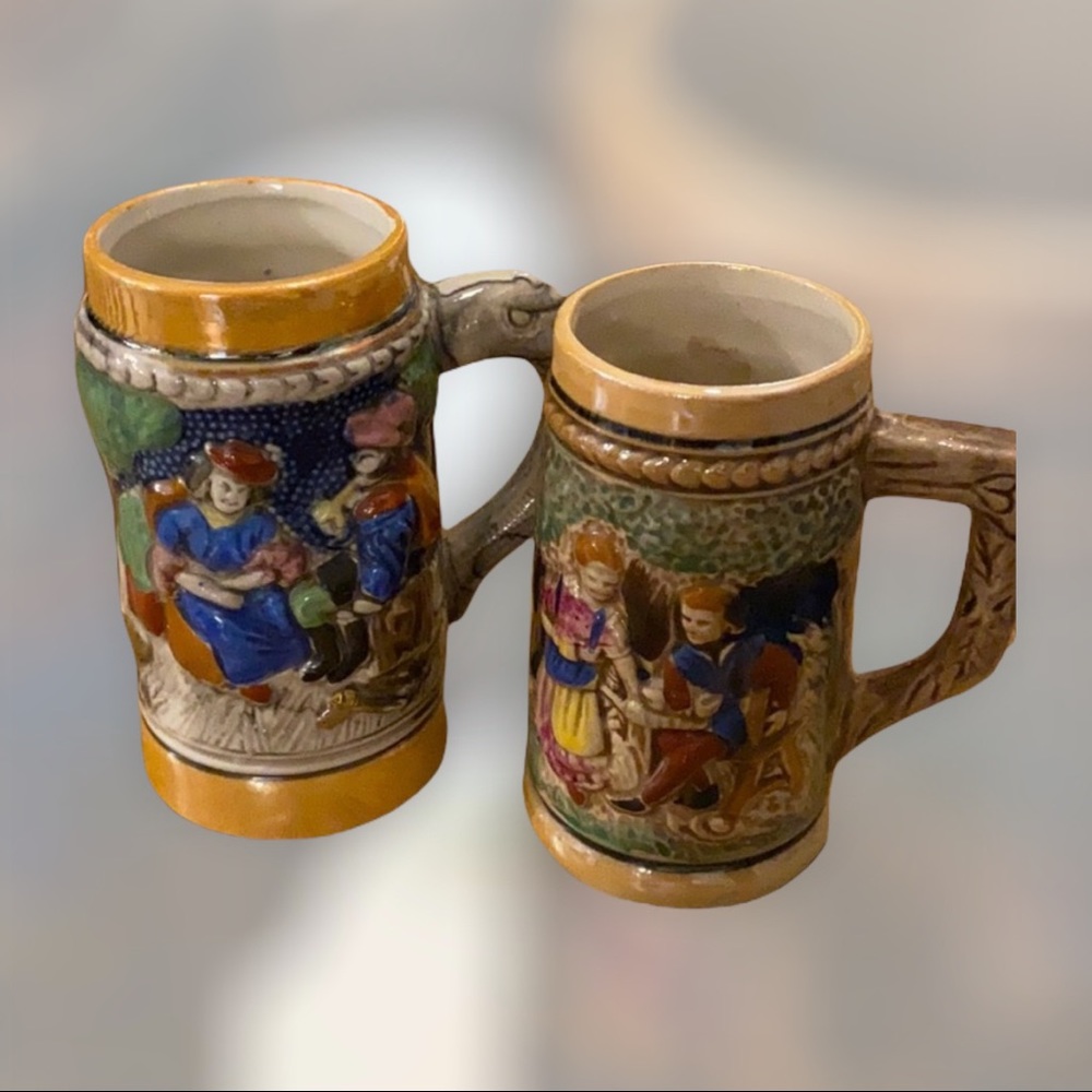 Hand painted steins